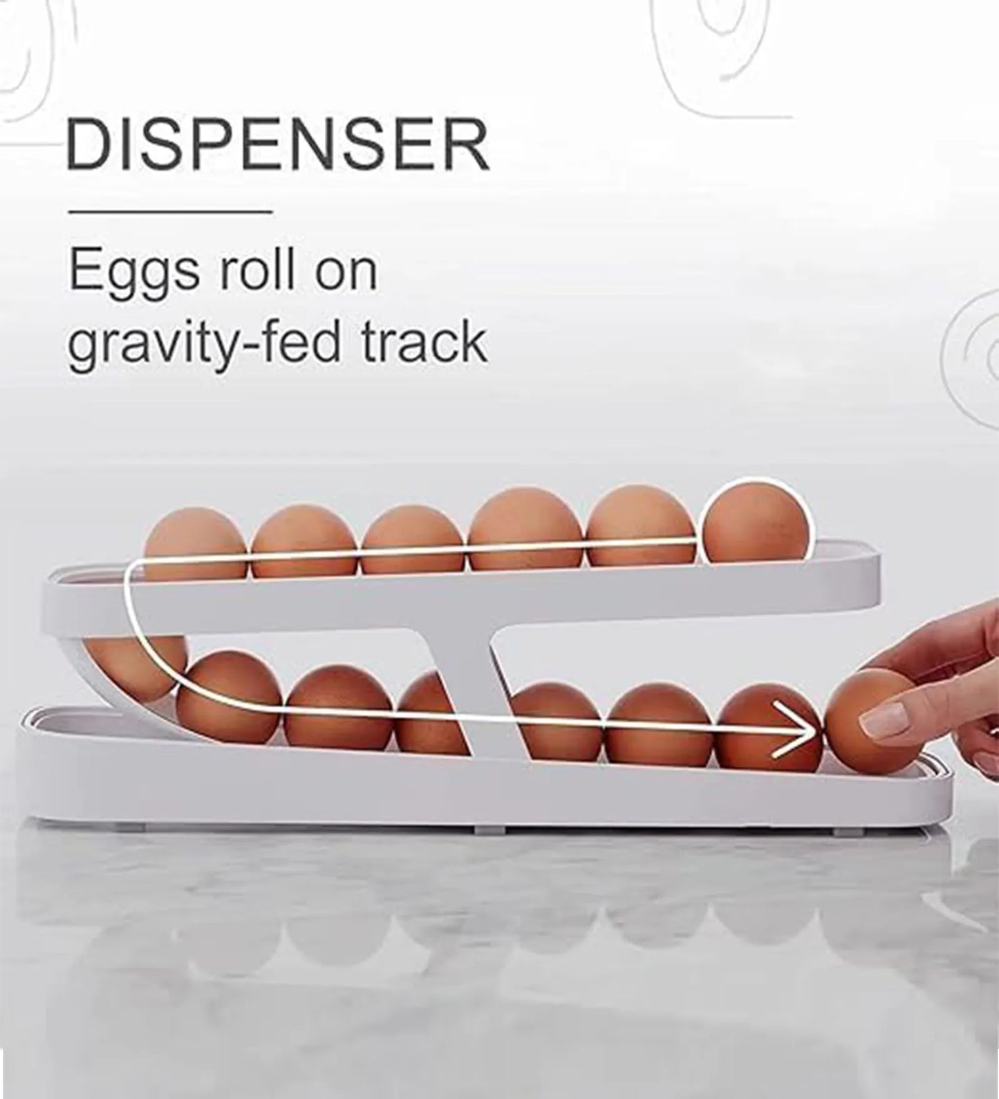Automatic Roll-Down Double Layer Egg Dispenser