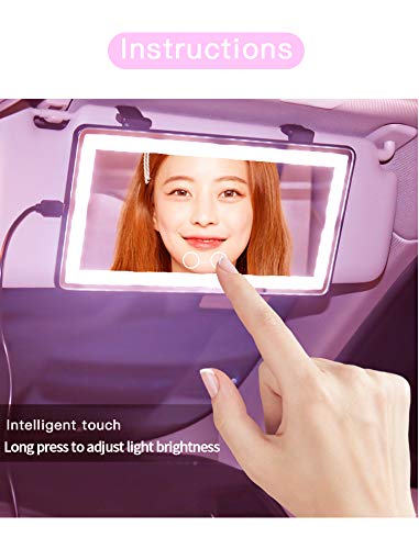 Car Makeup Mirror with Lights