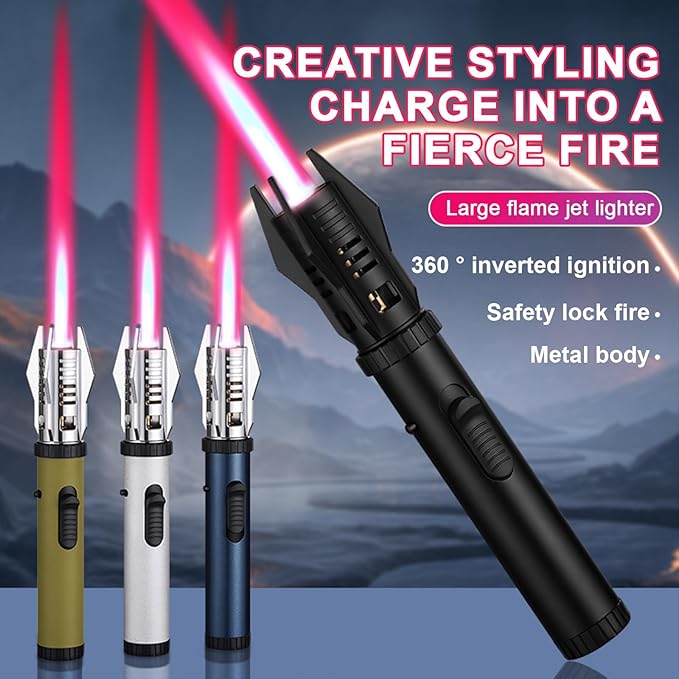 Windproof Straight Flame Lighter