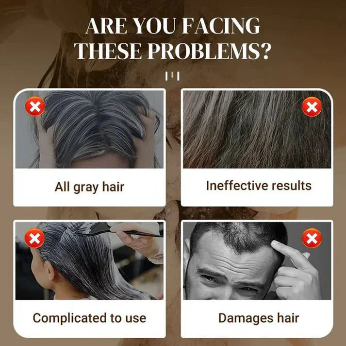 Long Lasting Natural Hair Dye Shampoo (Buy 1 Get 1 Free)