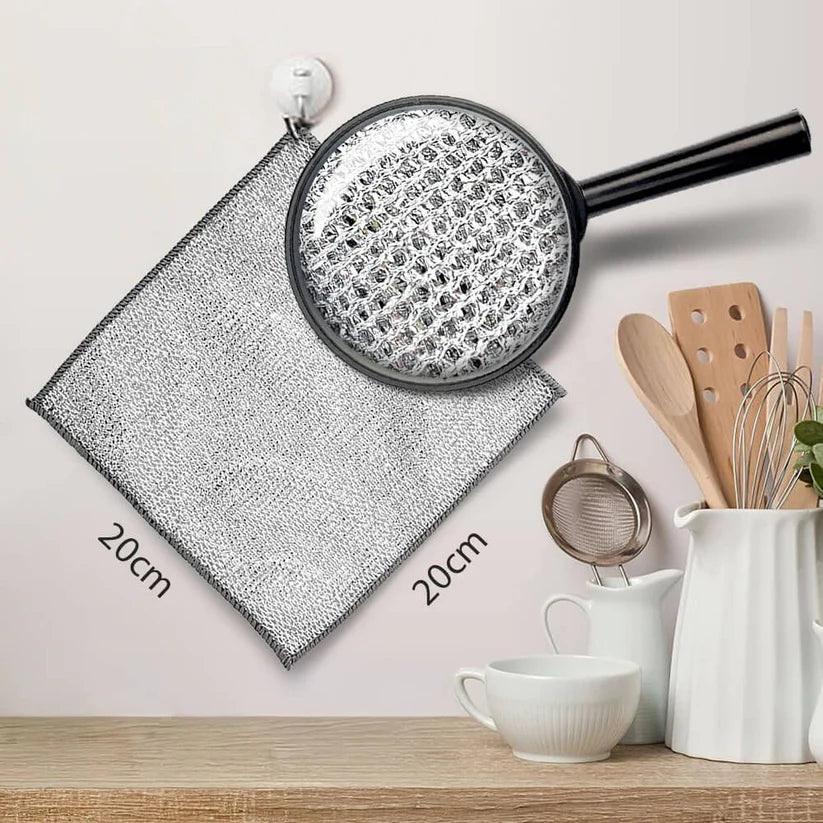 Multipurpose Wire Dishwashing Rags for Wet and Dry