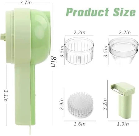 4 in 1 Portable Electric Vegetable Cutter Set