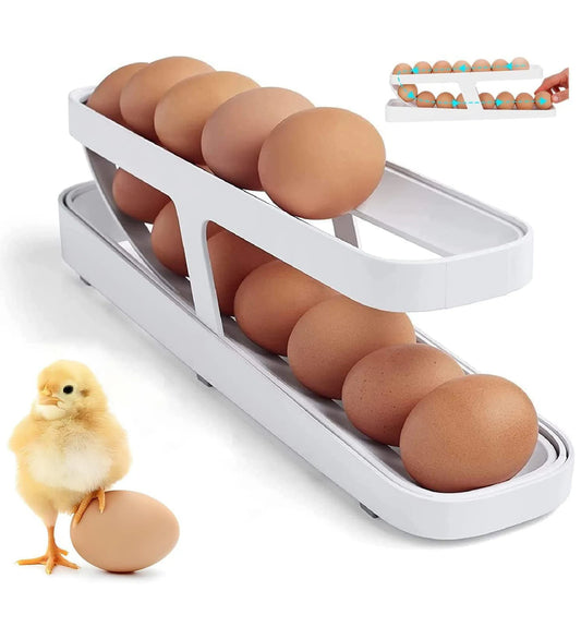 Automatic Roll-Down Double Layer Egg Dispenser