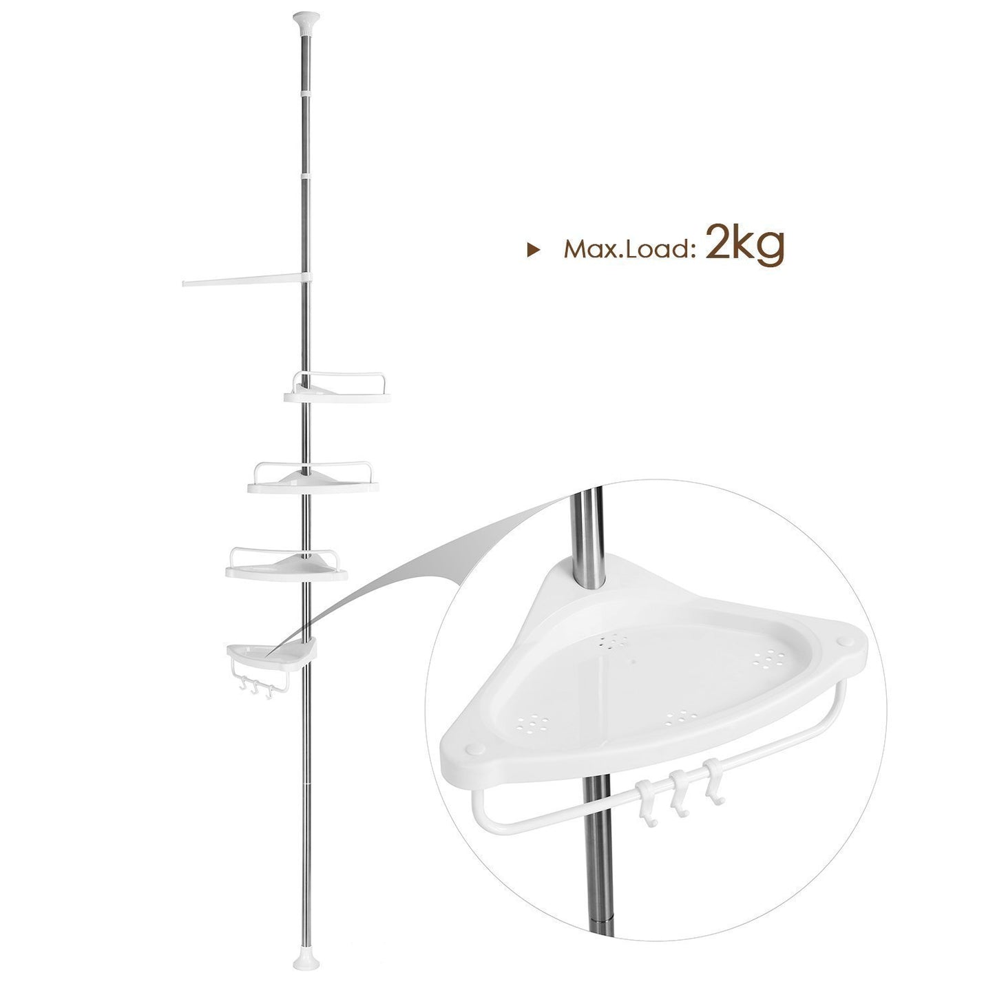 Multi-function Corner Shelf