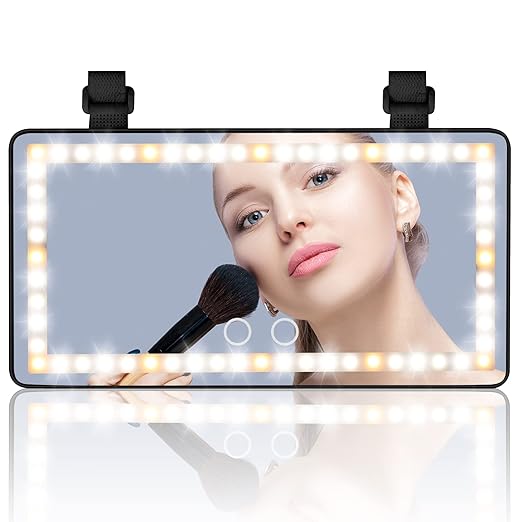 Car Makeup Mirror with Lights