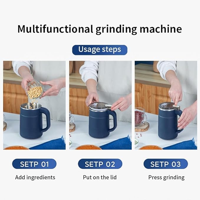 Mini Portable Coffee & Spice Mixer Grinder