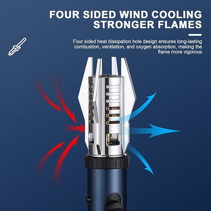 Windproof Straight Flame Lighter