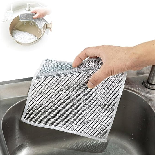 Multipurpose Wire Dishwashing Rags for Wet and Dry