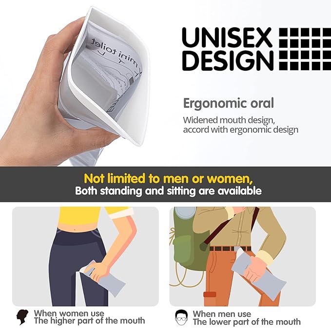 Disposable toilet emergency shoot pouch