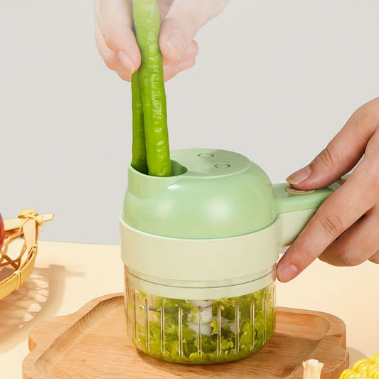 4 in 1 Portable Electric Vegetable Cutter Set