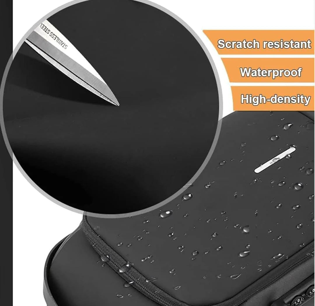 Crossbody Sling Bag For Men Women, Anti-Theft Fashion Chest Bag with USB Charging Port, Waterproof Shoulder Bag