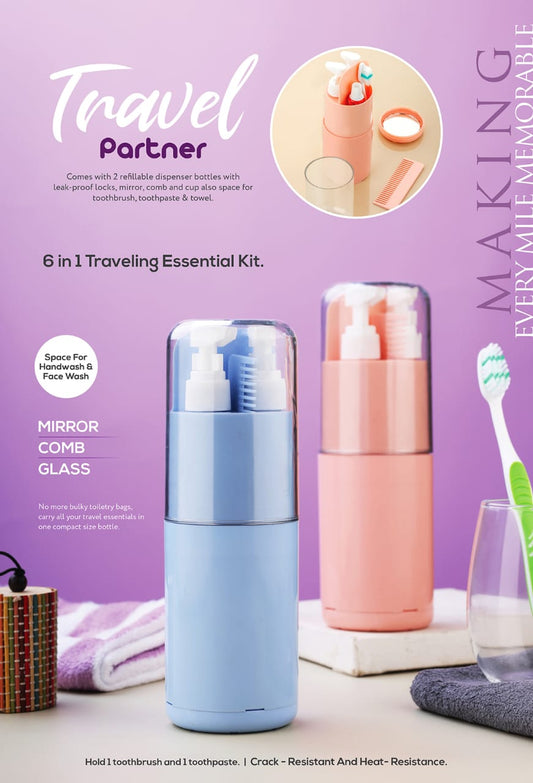 6-in-1 Travel Toiletry Kit
