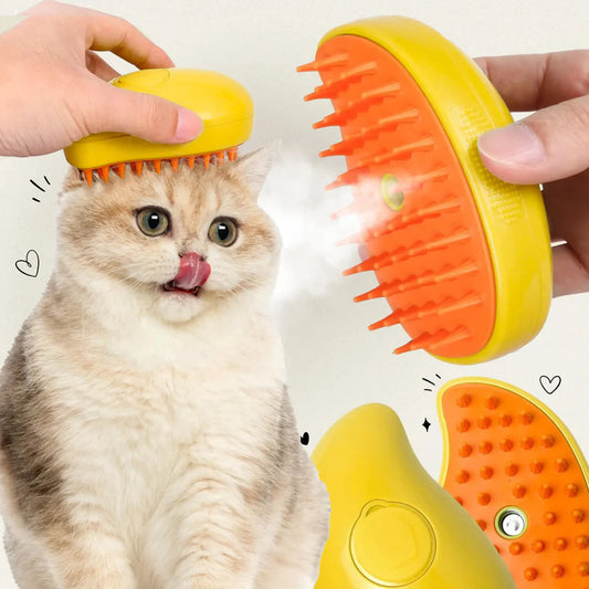 Steamy Pet Grooming Brush
