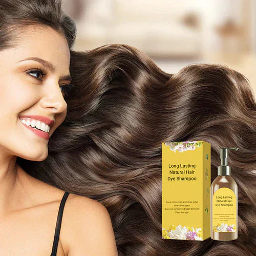 Long Lasting Natural Hair Dye Shampoo (Buy 1 Get 1 Free)